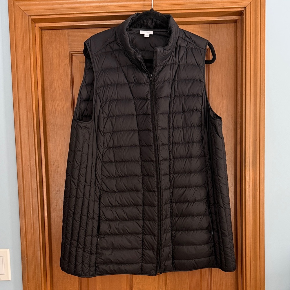 J. Jill Women's Black Puffer Vest